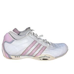 Team adidas Goodyear Racing Sneakers Driving Shoes Lavender Stripe Women 7 1/2